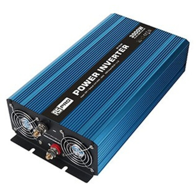 RS PRO Pure Sine Wave 3000W Power Inverter, 12V Input, 230V Output