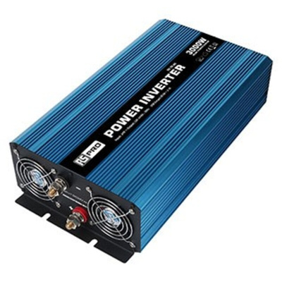 RS PRO Pure Sine Wave 3000W Power Inverter, 24V Input, 230V Output