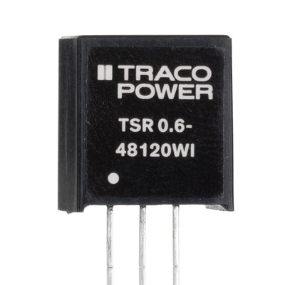 TRACOPOWER Non-Isolated DC-DC Converter, Through Hole, 12V dc Output Voltage, 17 → 72V dc Input Voltage, 600mA