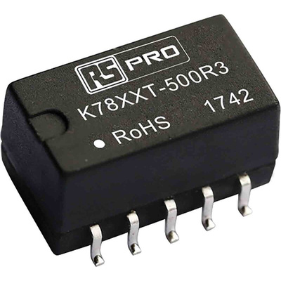 RS PRO Switching Regulator, Surface Mount, 5V dc Output Voltage, 6.5 → 36V dc Input Voltage, 500mA Output