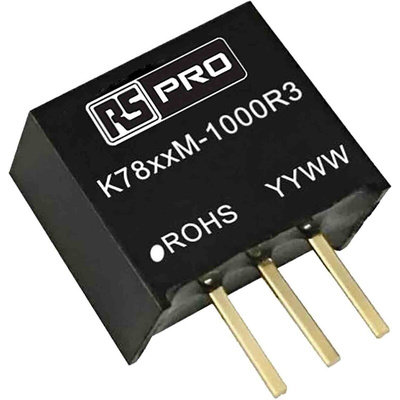 RS PRO Switching Regulator, PCB Mount, 9V dc Output Voltage, 13 → 36V dc Input Voltage, 1A Output Current, 1