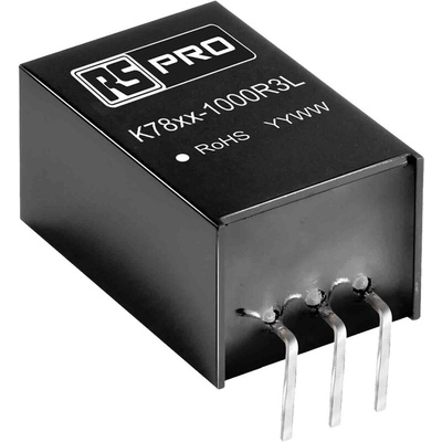 RS PRO Switching Regulator, PCB Mount, 15V dc Output Voltage, 18 → 36V dc Input Voltage, 1A Output Current, 1