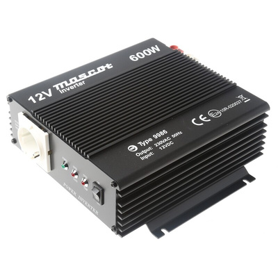 Mascot Quasi Sine Wave 600W Power Inverter, 10 → 15V dc Input, 230V ac Output
