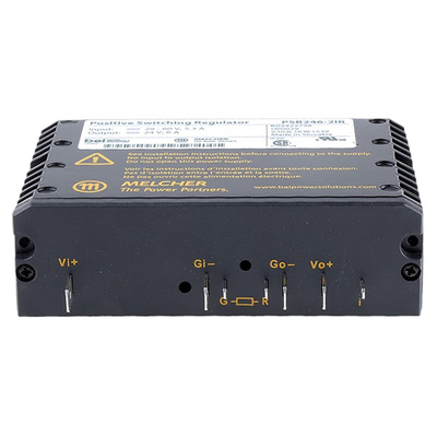BEL POWER SOLUTIONS INC Switching Regulator, Screw Mount, 24V dc Output Voltage, 29 → 60V dc Input Voltage, 6A