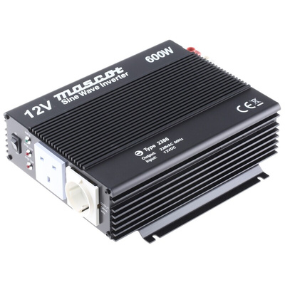 Mascot Pure Sine Wave 600W Power Inverter, 10 → 15V dc Input, 230V ac Output