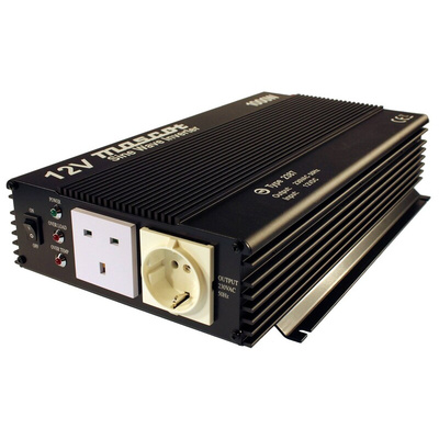 Mascot Pure Sine Wave 1000W Power Inverter, 10 → 15V dc Input, 230V ac Output