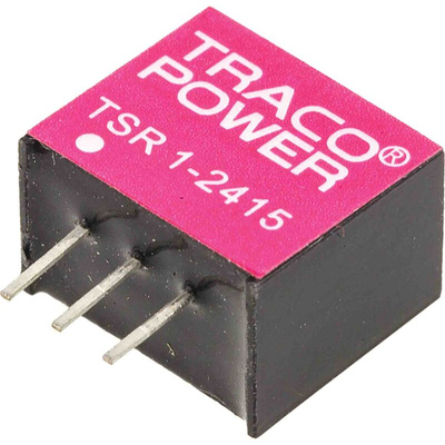 TRACOPOWER Switching Regulator, Through Hole, 1.5V dc Output Voltage, 4.6 → 36V dc Input Voltage, 1A Output