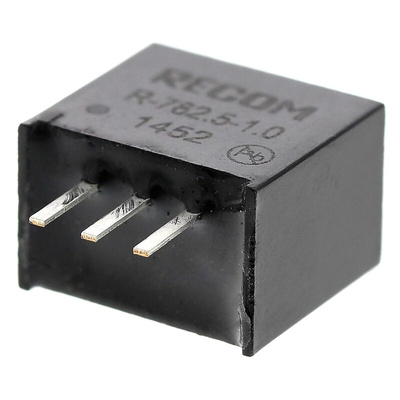 Recom Switching Regulator, Through Hole, 2.5V dc Output Voltage, 4.75 → 18V dc Input Voltage, 1A Output Current,