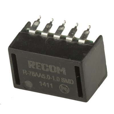 Recom Switching Regulator, Surface Mount, 5V dc Output Voltage, 6.5 → 18V dc Input Voltage, 1A Output Current, 1