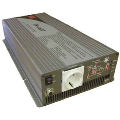 MEAN WELL Pure Sine Wave 1500W Power Inverter, 10.5 → 15V dc Input, 230V ac Output