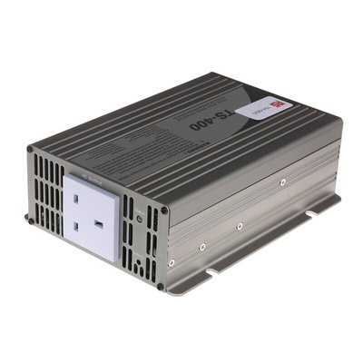 MEAN WELL Pure Sine Wave 400W Power Inverter, 10.5 → 15V dc Input, 230V ac Output