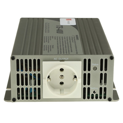 MEAN WELL Pure Sine Wave 400W Power Inverter, 10.5 → 15V dc Input, 230V ac Output