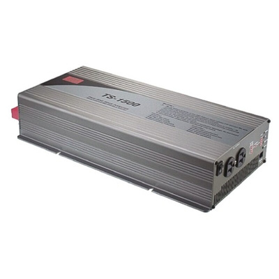 MEAN WELL Pure Sine Wave 1500W Power Inverter, 10.5 → 15V dc Input, 230V ac Output