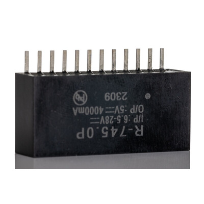 Recom Switching Regulator, Through Hole, 3 → 5.5V dc Output Voltage, 6.5 → 28V dc Input Voltage, 4A