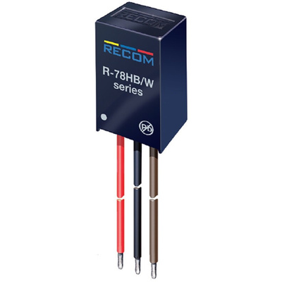 Recom DC-DC Switching Regulator, Through Hole, 12V dc Output Voltage, 17 → 72V dc Input Voltage, 500mA Output