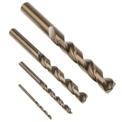 RS PRO 25-Piece Twist Drill Bit Set for Metal, 13mm Max, 1mm Min, HSS-E Cobalt Bits