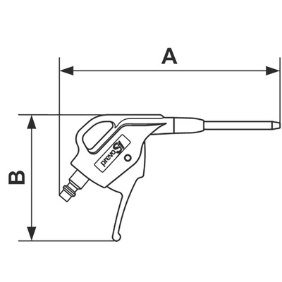 PREVOST 6bar Air Blow Gun, ISOB 6 Air Inlet (BSP)