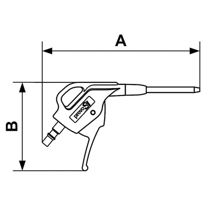 PREVOST 6bar Air Blow Gun, ISOC 6 Air Inlet (BSP)