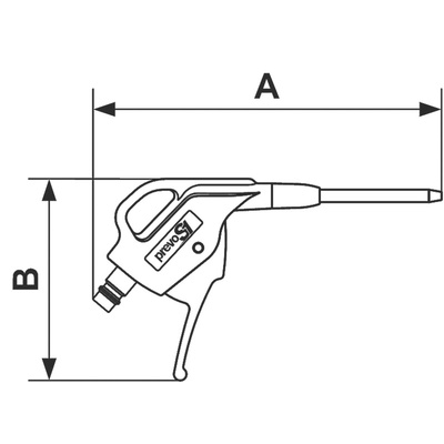 PREVOST 6bar Air Blow Gun, European 7.4 Air Inlet (BSP)