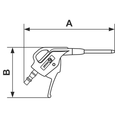 PREVOST 6bar Air Blow Gun, British 6 Air Inlet (BSP)