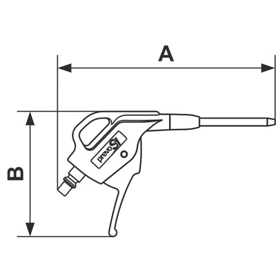 PREVOST 6bar Air Blow Gun, ARO 6 Air Inlet (BSP)