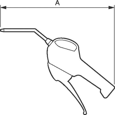 PREVOST 6bar Air Blow Gun, G 1/4in Air Inlet (BSP)