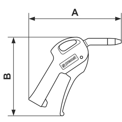 PREVOST 6bar Air Blow Gun, G 1/4in Air Inlet (BSP)