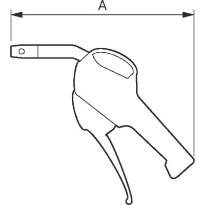 PREVOST 6bar Air Blow Gun, G 1/4in Air Inlet (BSP)