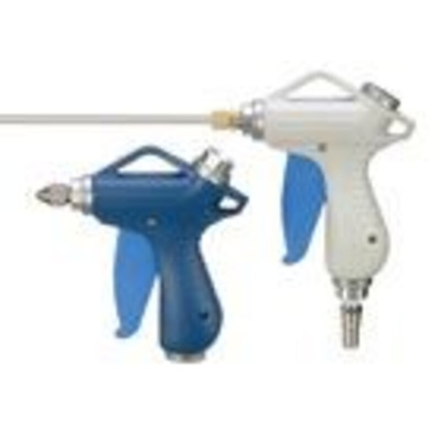 Blow gun Rc1/4 with dark blue body + bottom piping entry + 2mm male nozzle diameter