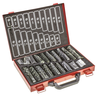 RS PRO 170-Piece Twist Drill Bit Set for Metal, 10mm Max, 1mm Min, HSS Bits
