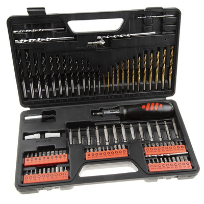 RS PRO 99-Piece Twist Drill Bit Set for Multi-Material, 10mm Max, 1.5mm Min, Steel Bits