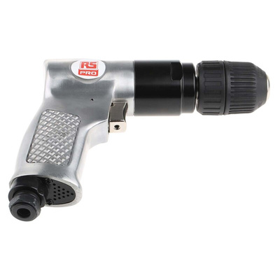 RS PRO Air Drill 10mm Reversible, 1/4in Air Inlet (BSP) , 1800 1/min