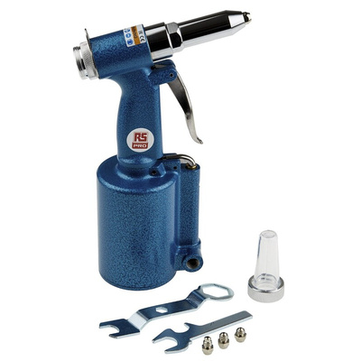 RS PRO 1/4in Air Rivet Gun, 3/16 in Maximum Rivet Size (APT690)