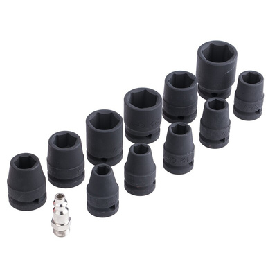 Bahco 11-Piece Socket Set, 1/2 in Square Drive, 11mm Socket