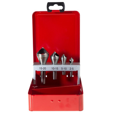 RS PRO HSS Countersink Drill Bit Set, 2mm Head, 90°, 4 Piece(s)