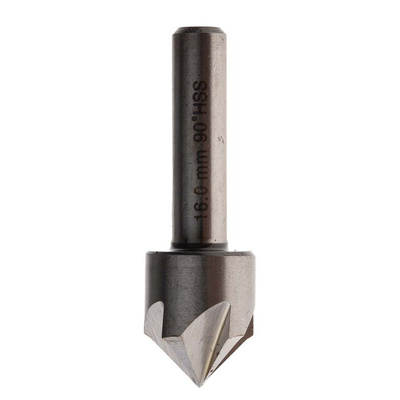 RS PRO HSS Drill Bit, 16mm Head, 5 Flute(s), 90°, 1 Piece(s)