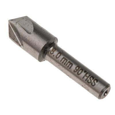 RS PRO HSS Drill Bit, 8mm Head, 5 Flute(s), 90°, 1 Piece(s)