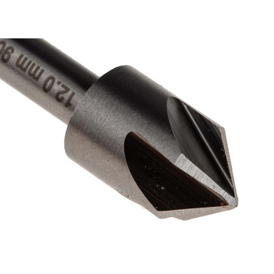RS PRO HSS Countersink Drill Bit Set, 6 mm, 8 mm, 10 mm, 12 mm, 16 mm, 20 mm Head, 5 Flute(s), 90°, 6 Piece(s)