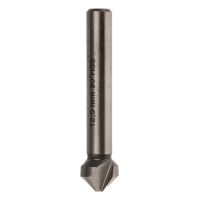 RS PRO HSS Drill Bit, 12mm Head, 3 Flute(s), 90°, 1 Piece(s)