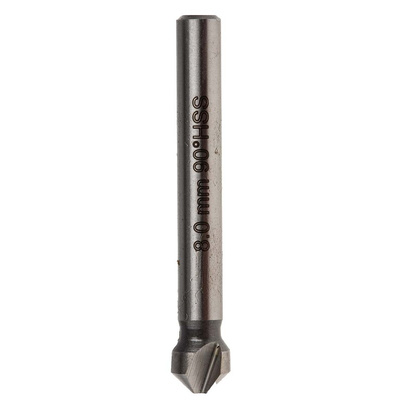 RS PRO HSS Drill Bit, 8mm Head, 3 Flute(s), 90°, 1 Piece(s)