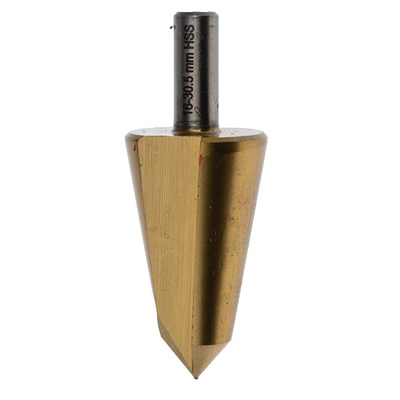 RS PRO 3-Piece Step Drill Bit Set for Metal, 30in Max, 3mm Min, HSS Bits