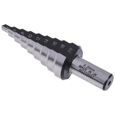 RS PRO HSS Step Drill Bit 4mm x 20mm