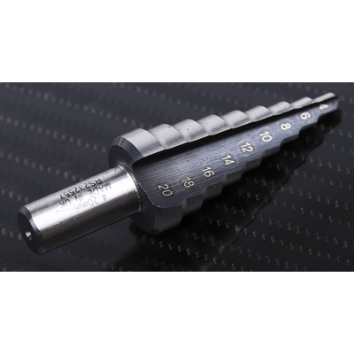 RS PRO HSS Step Drill Bit 4mm x 20mm