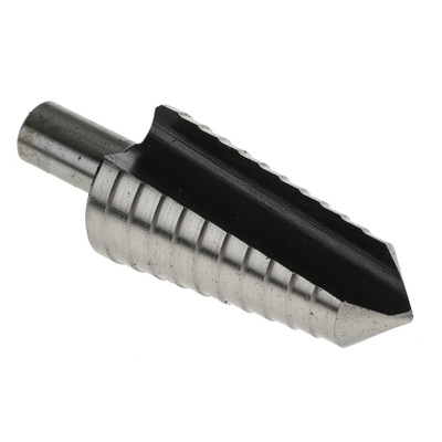 RS PRO 3-Piece Step Drill Bit Set for Metal, 30mm Max, 4mm Min, HSS Bits