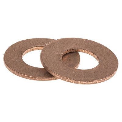 Copper Plain Washer, 1mm Thickness, M8
