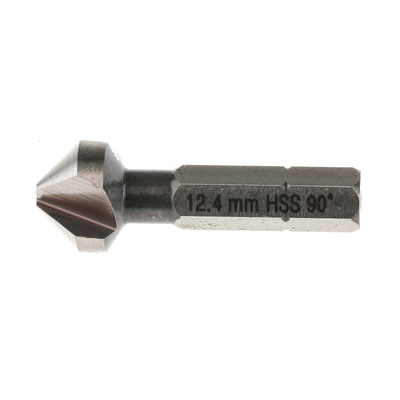 RS PRO HSS Drill Bit, 12.4mm Head, 3 Flute(s), 90°, 1 Piece(s)