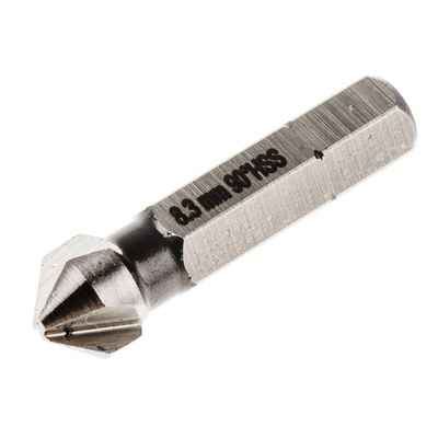 RS PRO HSS Drill Bit, 8.3mm Head, 3 Flute(s), 90°, 1 Piece(s)