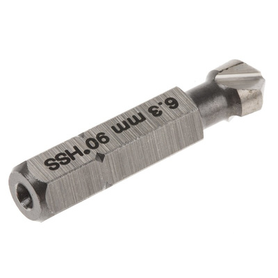 RS PRO HSS Drill Bit, 6.3mm Head, 3 Flute(s), 90°, 1 Piece(s)