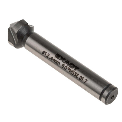 EXACT HSS-E Drill Bit, 12.4mm Head, 3 Flute(s), 90°, 1 Piece(s)