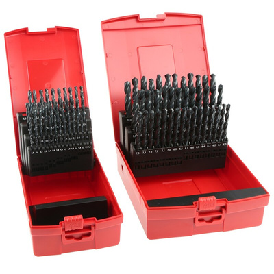 Dormer 91-Piece Twist Drill Bit Set for Multi-Material, 10mm Max, 1mm Min, HSS Bits